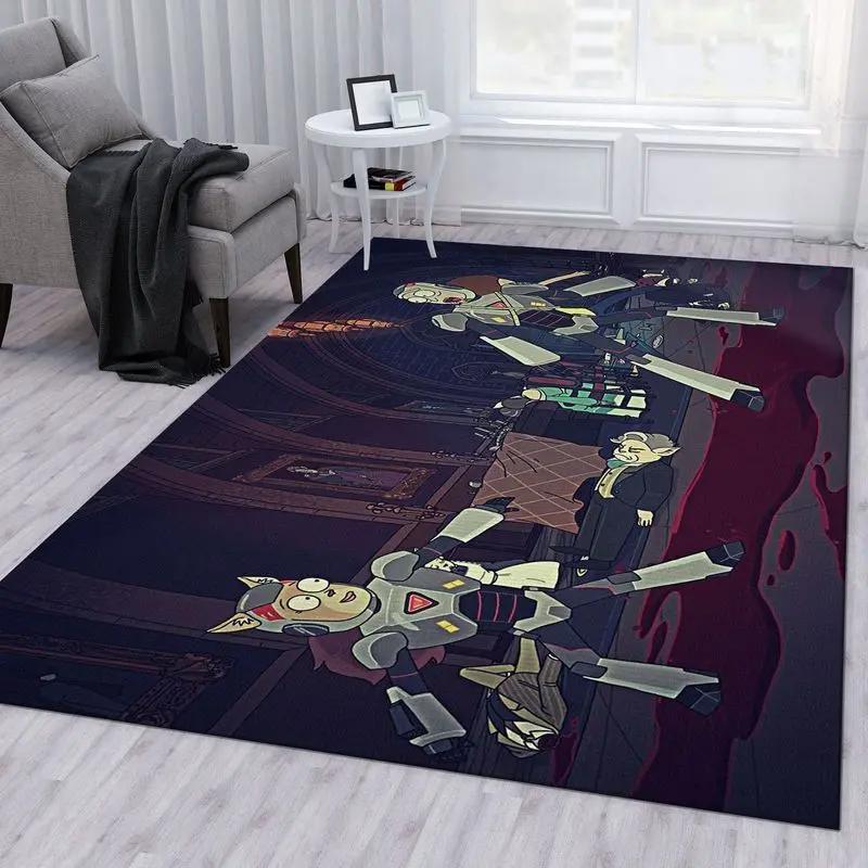 Rick and morty 83 area rug living room and bed room rug rug regtangle carpet floor decor home decor Rectangle Rug