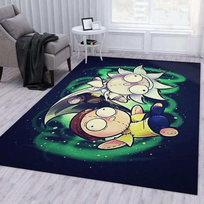 Rick and morty 88 area rug living room and bed room rug rug regtangle carpet floor decor home decor Rectangle Rug