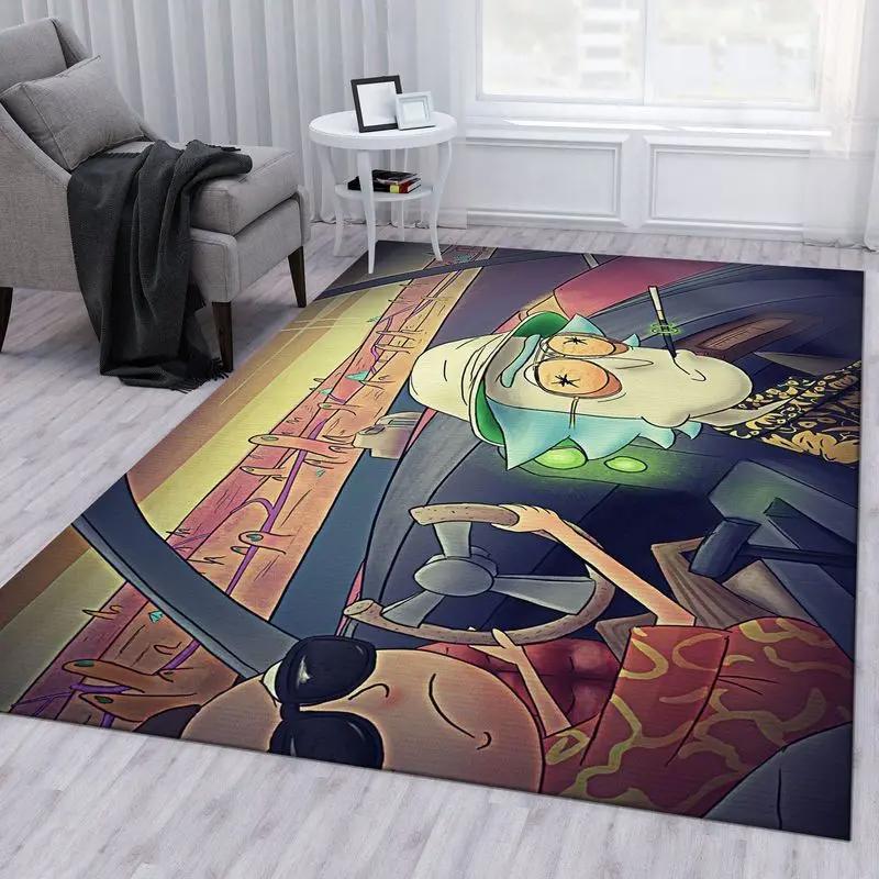 Rick and morty 94 area rug living room and bed room rug rug regtangle carpet floor decor home decor Rectangle Rug