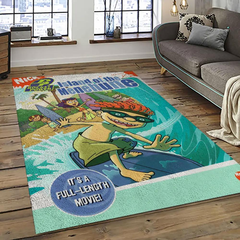 Rocket power action cartoon retangle carpet area rug home decor best gift for fan and friends rp11 Rectangle Rug