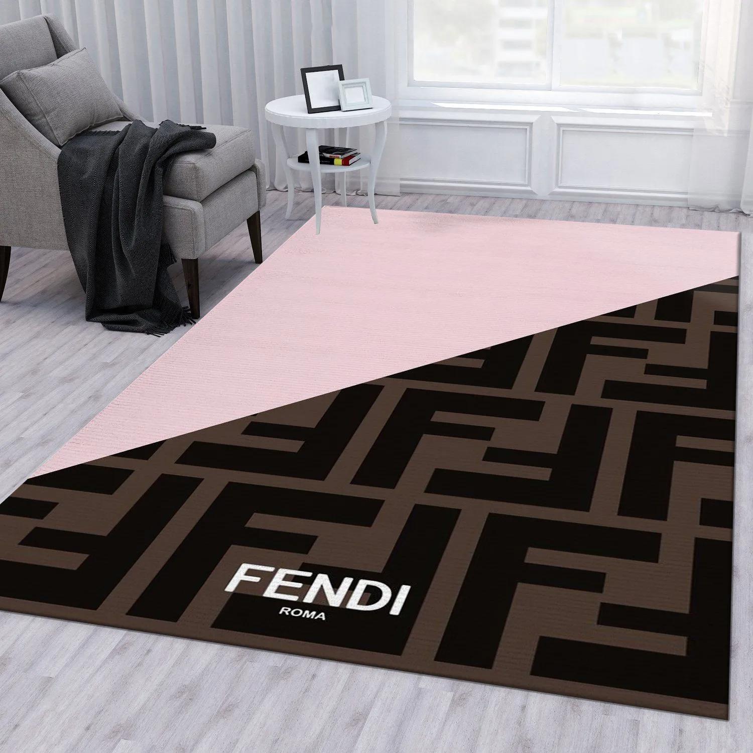 Rugs in living room and bedroom - Fendi area rug living room rug christmas gift us decor Rectangle Rug