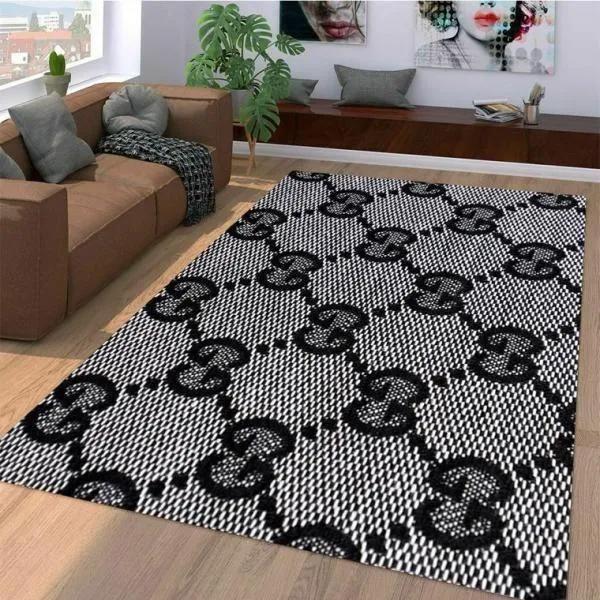 Rugs in living room and bedroom - Gucci grey luxury area rug for living room bedroom carpet home decorations mat type 1 Rectangle Rug