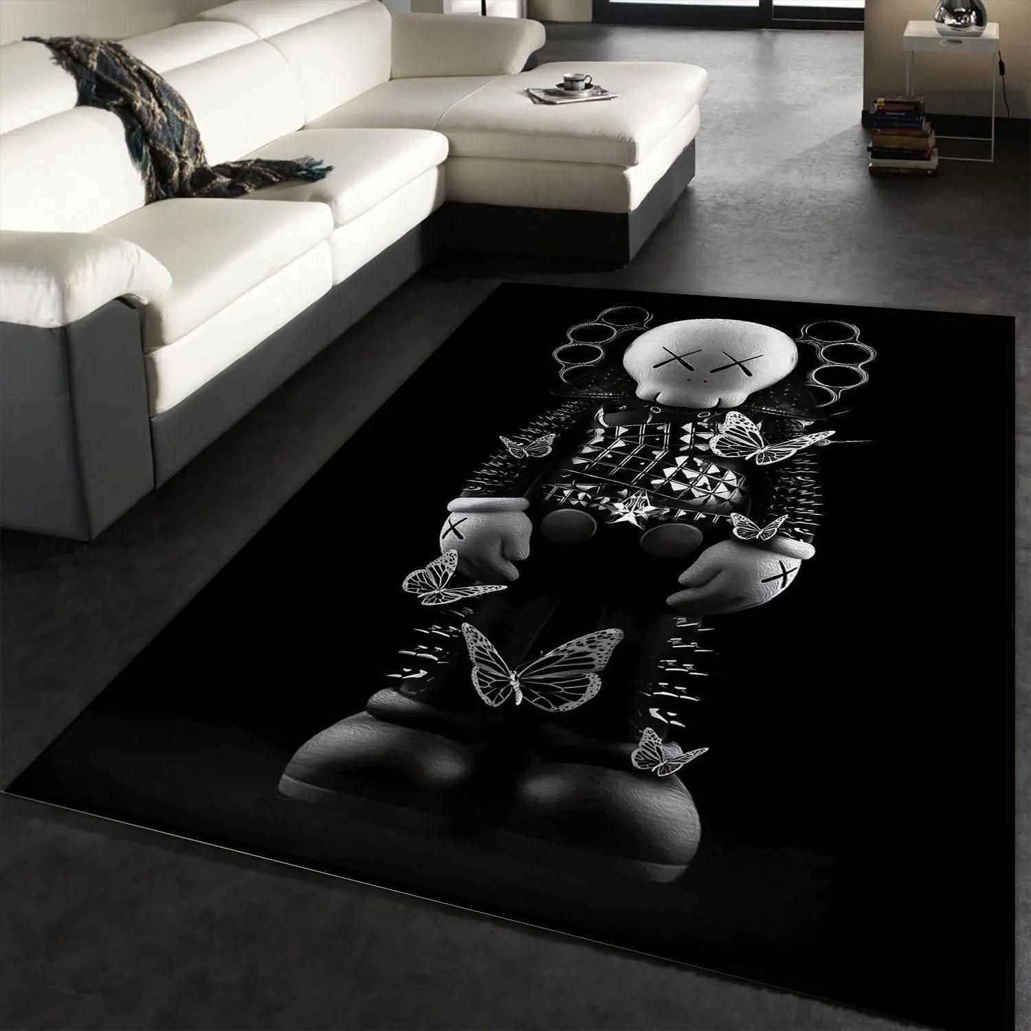 Rugs in living room and bedroom - Kaws area rug bedroom rug christmas gift us decor Rectangle Rug