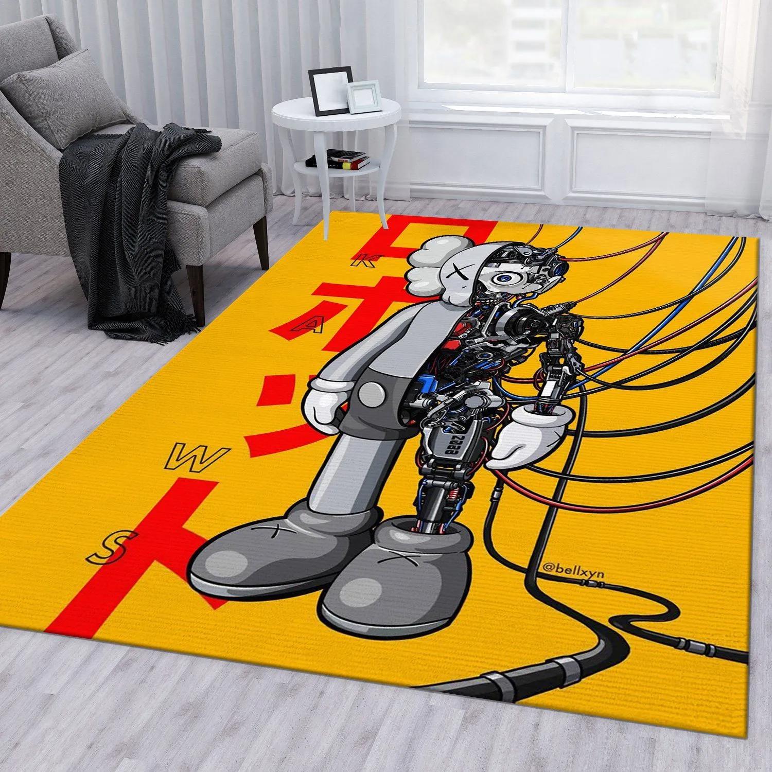 Rugs in living room and bedroom - Kaws fashion brand area rug for christmas bedroom rug christmas gift floor mats keep warm in winter Rectangle Rug