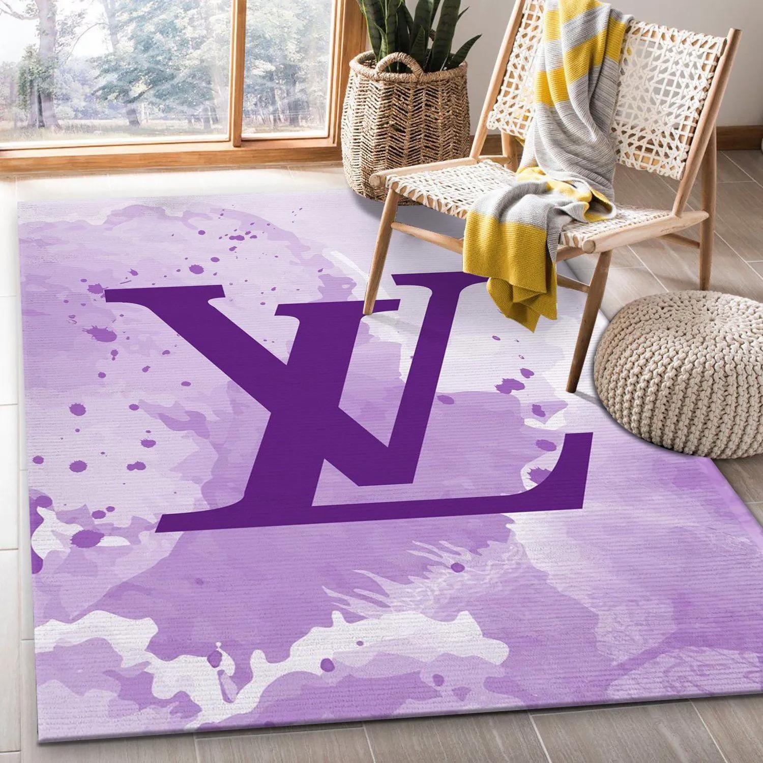 Rugs in living room and bedroom - Louis vuitton rug bedroom rug carpet christmas gift floor mats keep warm in winter Rectangle Rug
