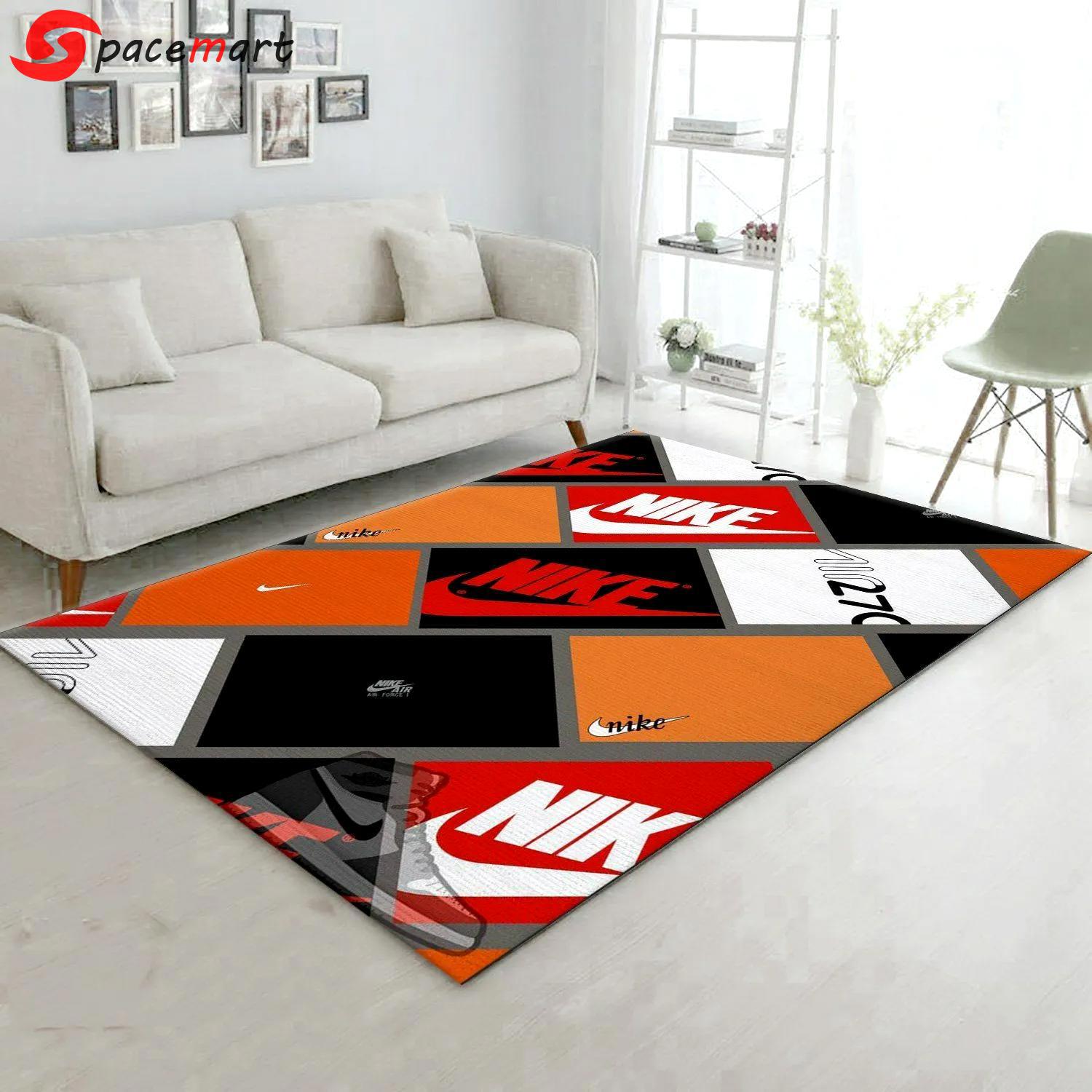 Rugs in living room and bedroom - Nike sneaker box area rugs living room rug christmas gift us decor medium (4ft x 6ft) - rugs Rectangle Rug
