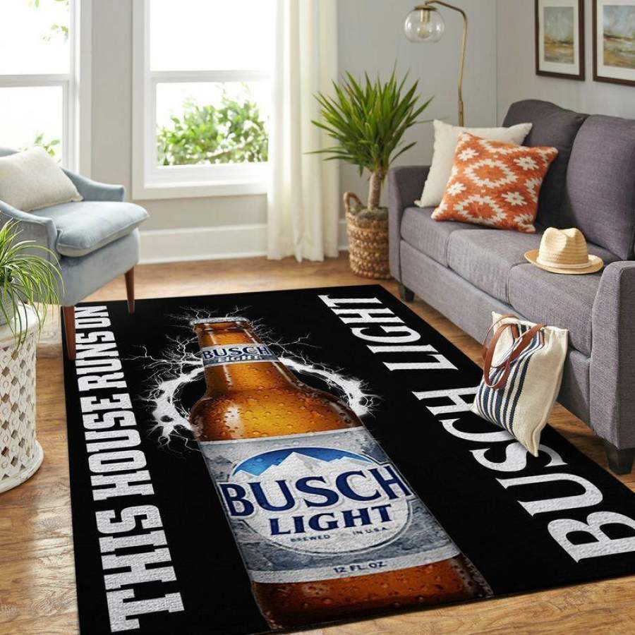 Rugs in living room and bedroom busch light area rug living room rug home decor this house runs on ofd 20030918 Rectangle Rug