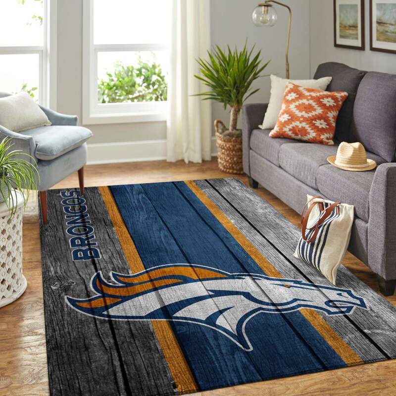 Rugs in living room and bedroom denver broncos Rectangle Rug