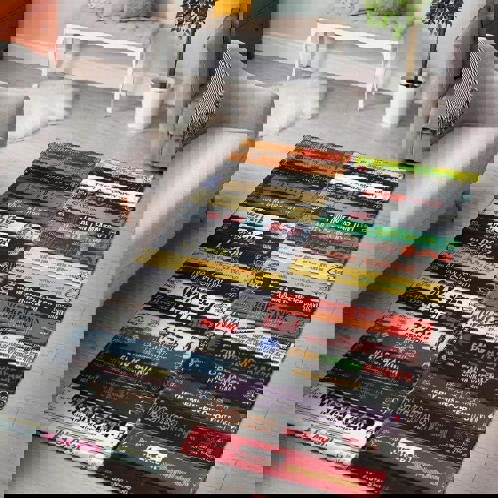 Rugs in living room and bedroom hip hop old school area rug Rectangle Rug