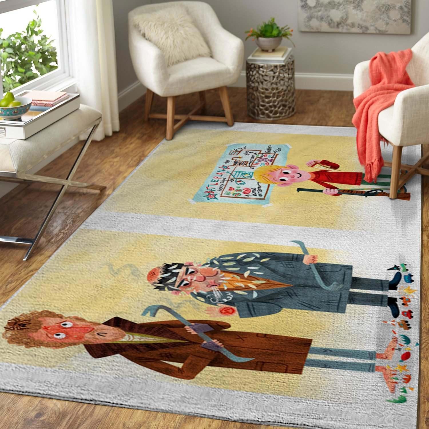 Rugs in living room and bedroom home alone area rug living room rug home decorchristmas movie home decor Rectangle Rug