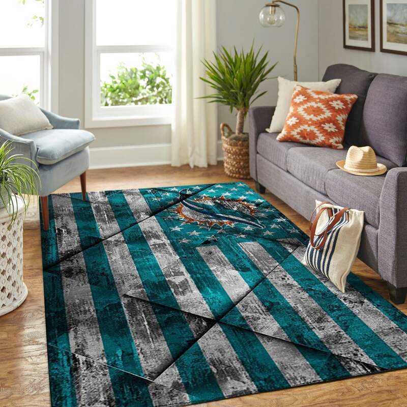 Rugs in living room and bedroom miami dolphins Rectangle Rug