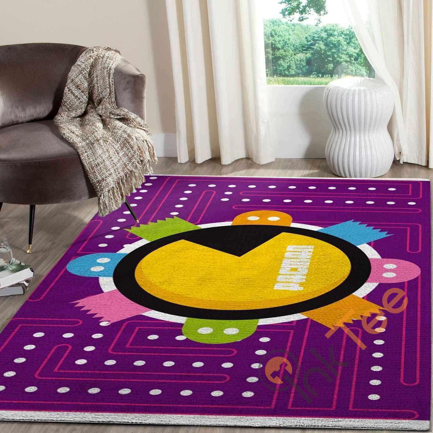 Rugs in living room and bedroom pacman area Rectangle Rug