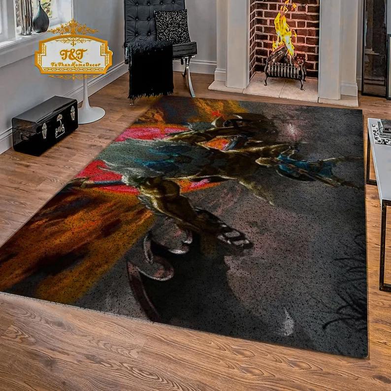 Rugs in living room and bedroom the legend of zelda rug - fantasy gaming rug - kids gaming rug- zelda carpet- gamer gifts- game rug- gaming rug- boy room decor- zelda rug Rectangle Rug
