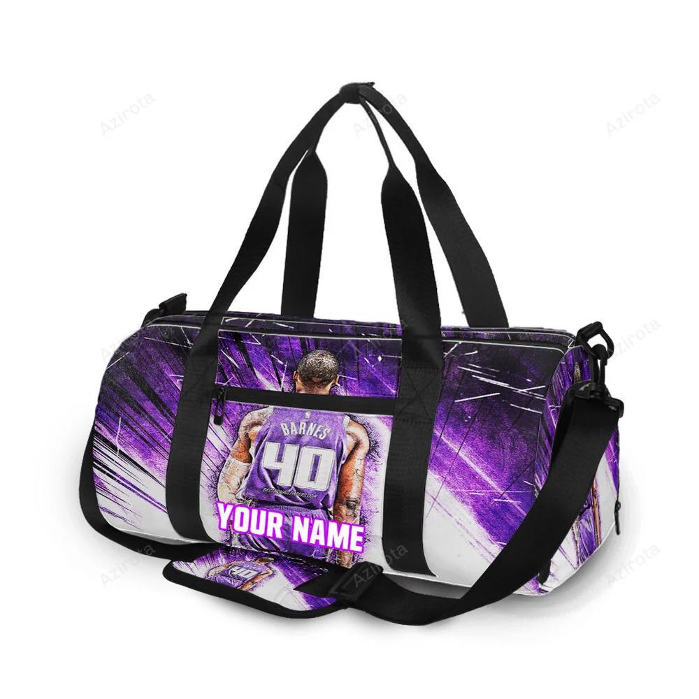Sacramento kings harrison barnes 40 personalized name travel bag gym bag 2326 Travel Bag