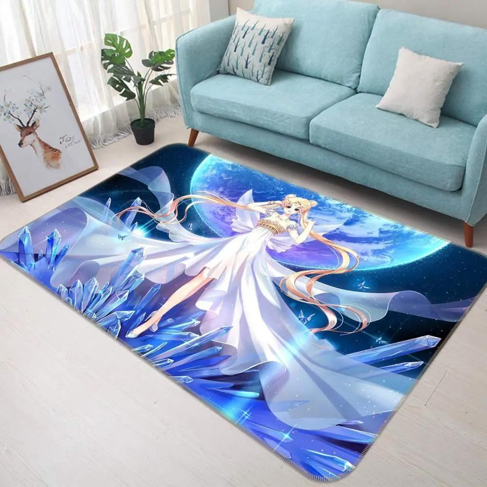 Sailor moon anime 16 area rug living room and bed room rug rug regtangle carpet floor decor home decor Rectangle Rug