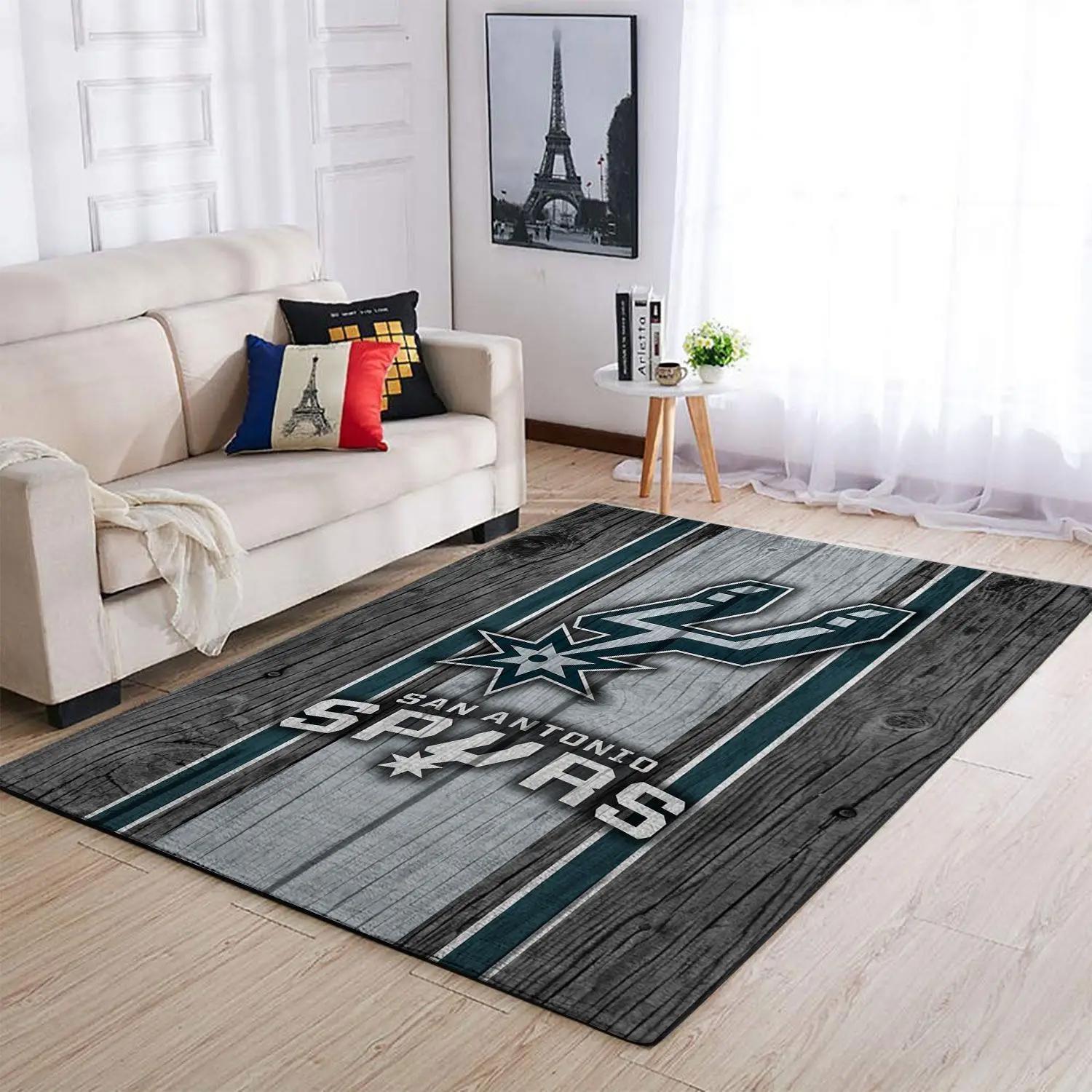 San antonio spurs nba area rugs wooden style living room rug regtangle carpet Rectangle Rug