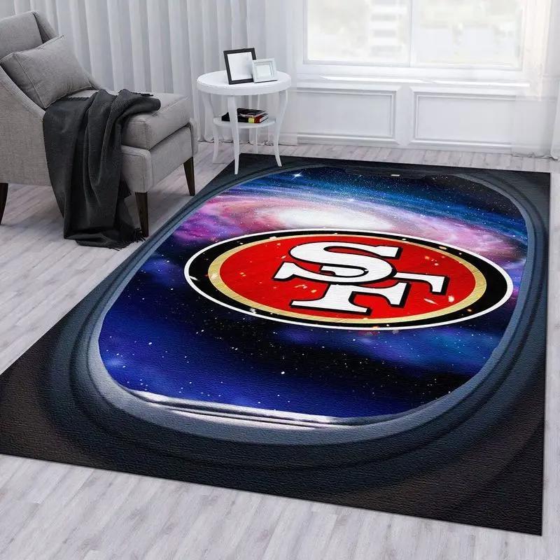 San francisco 49ers nfl 25 area rug living room bedroom rug regtangle carpet Rectangle Rug