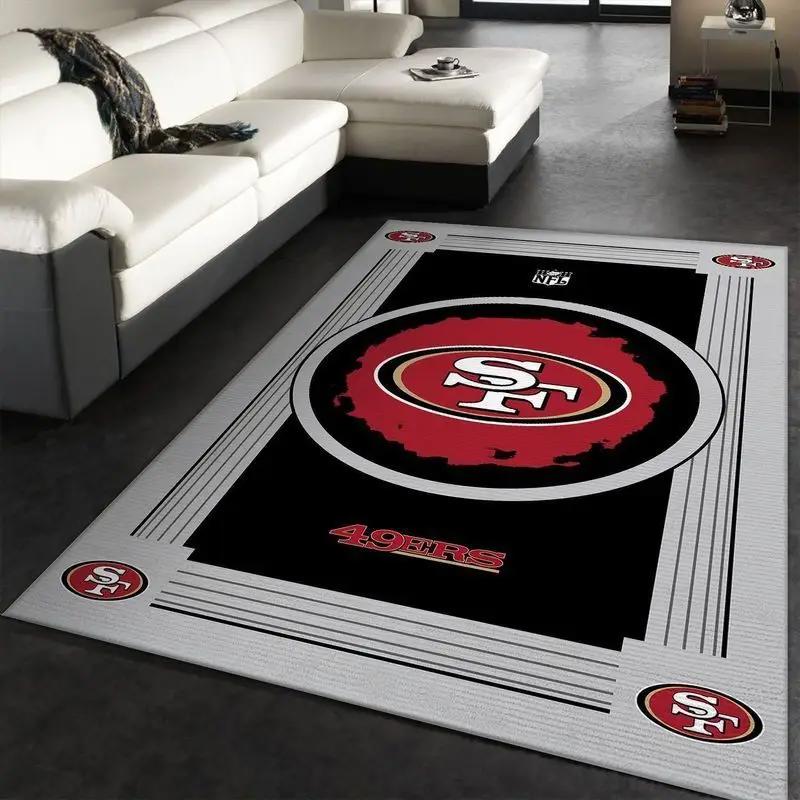 San francisco 49ers nfl 31 area rug living room bedroom rug regtangle carpet Rectangle Rug