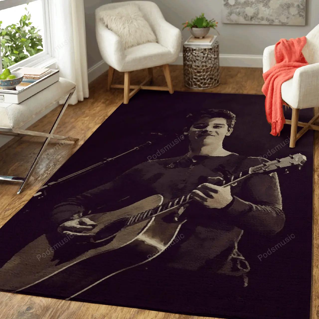 Shawn mendes 1 music art for fans area rug living room carpet rug regtangle carpet floor decor home decor Rectangle Rug