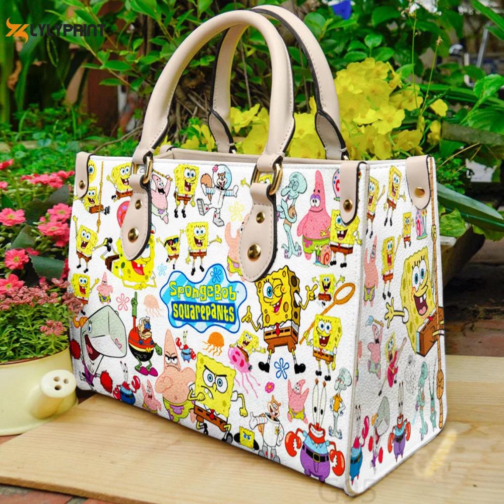 Shop spongebob squarepants hand bag gift for women’s day – perfect women s day gift g95 174 Women Leather Hand Bag