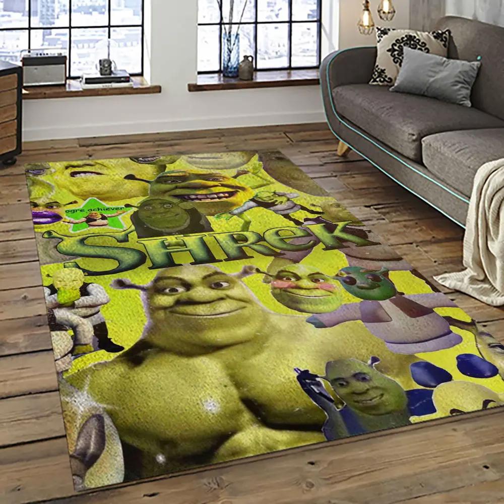 Shrek cartoon characters carpet area rug home decor gift best present for friends sk21 Rectangle Rug