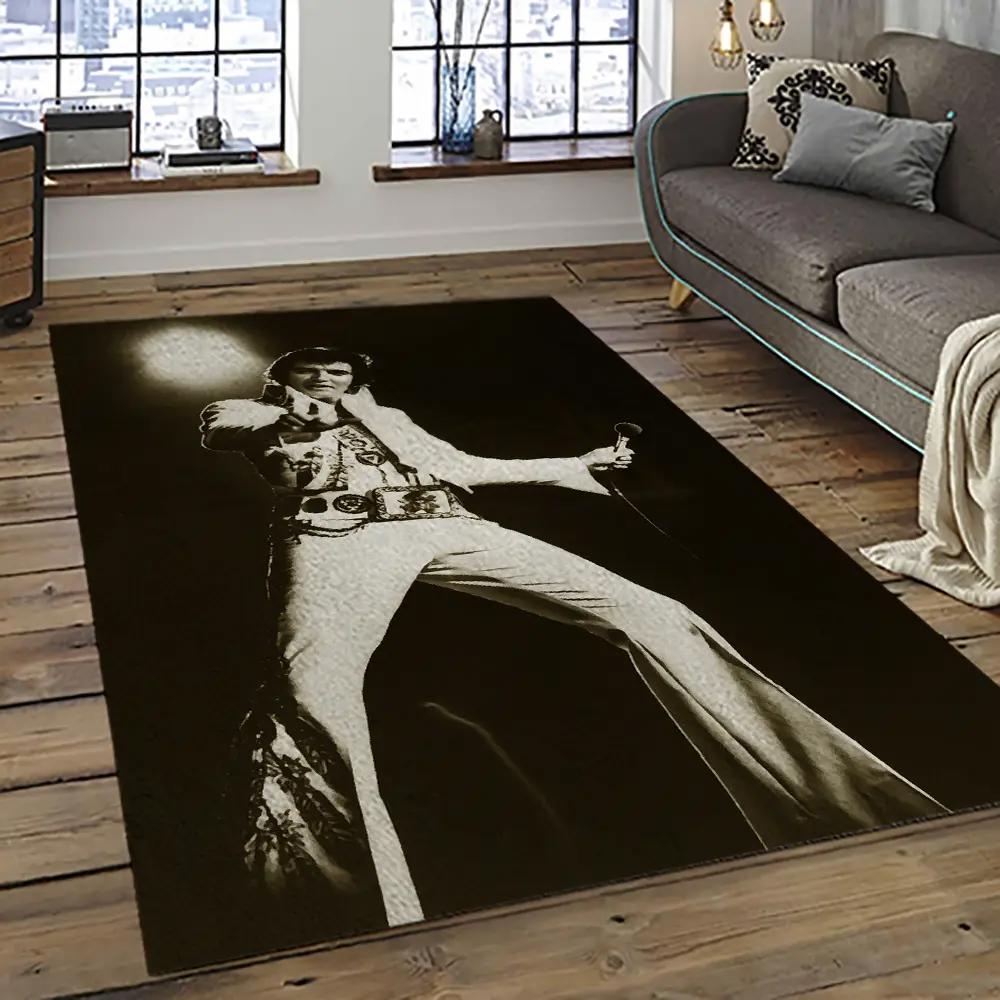 Singer elvis presley music carpet rectangle area rug for living room bedroom decor ep30 Rectangle Rug