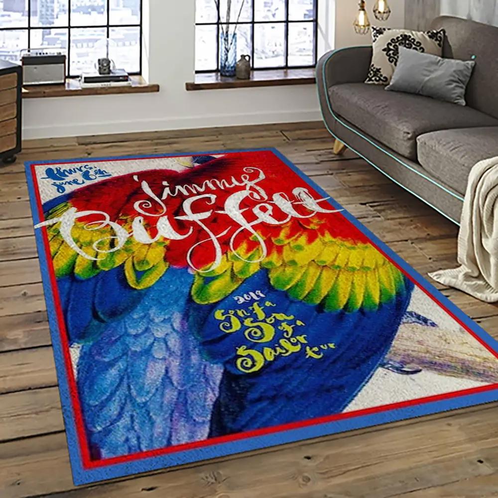 Singer jimmy buffett music carpet rectangle area rug for living room bedroom decor jb24 Rectangle Rug