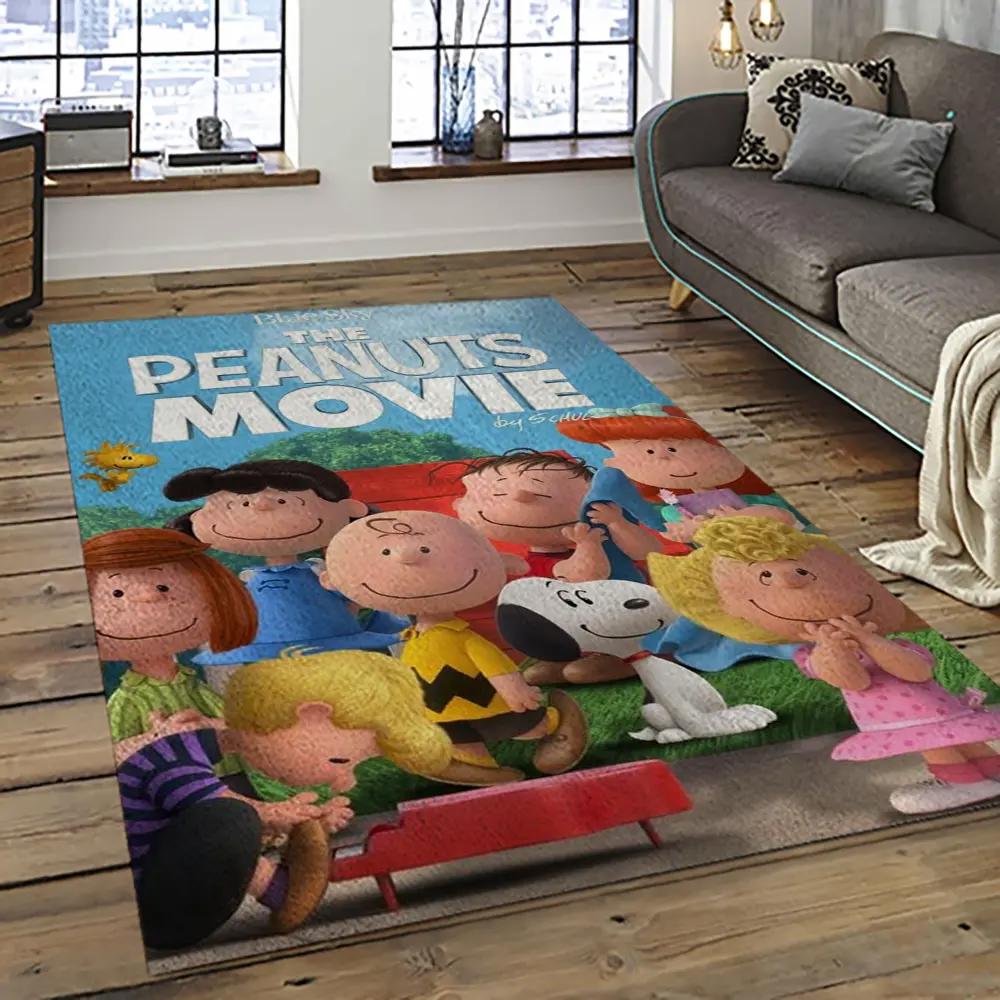 Snoopy cartoon movie carpet rectangle area rug for living room bedroom decor snp105 Rectangle Rug