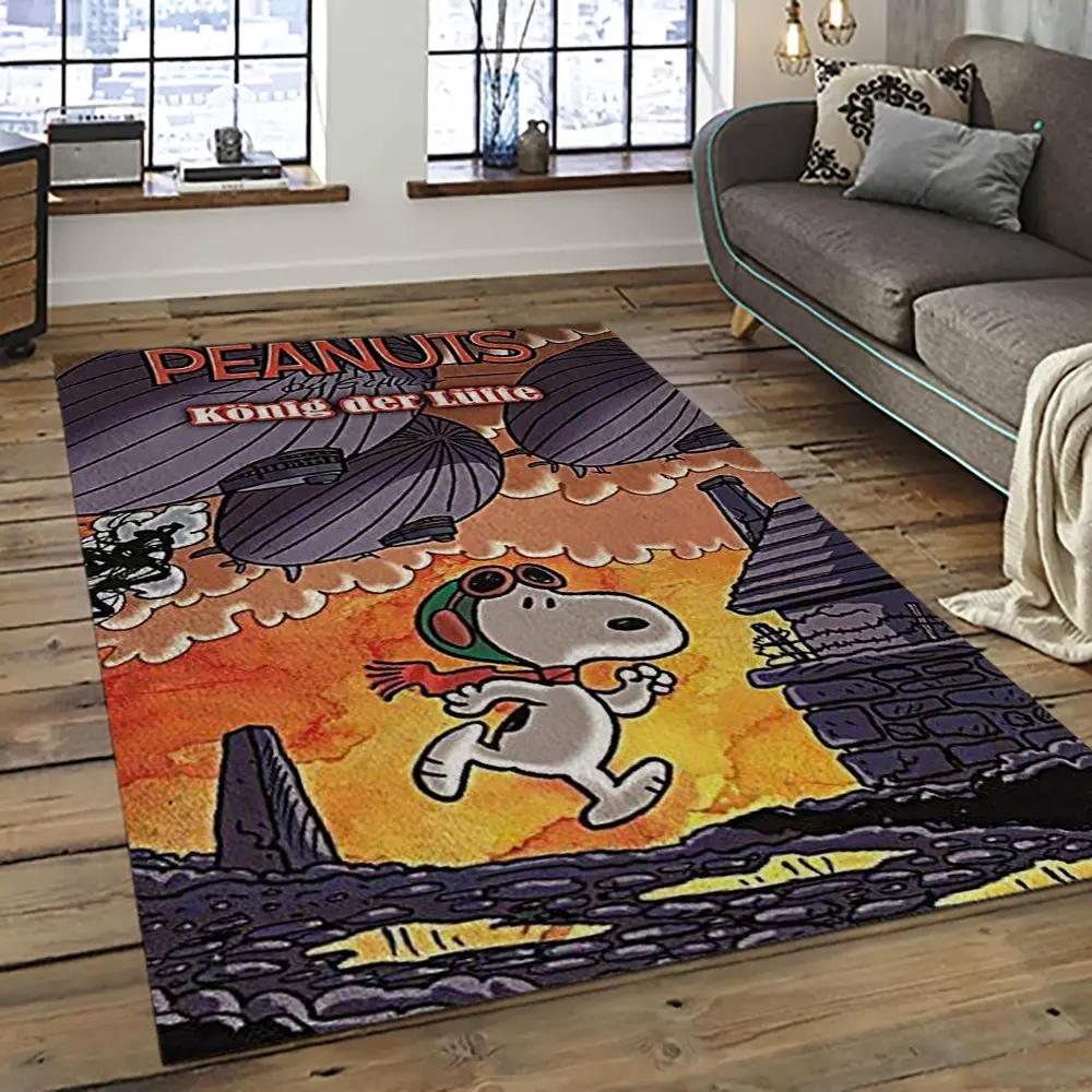 Snoopy cartoon movie carpet rectangle area rug for living room bedroom decor snp115 Rectangle Rug