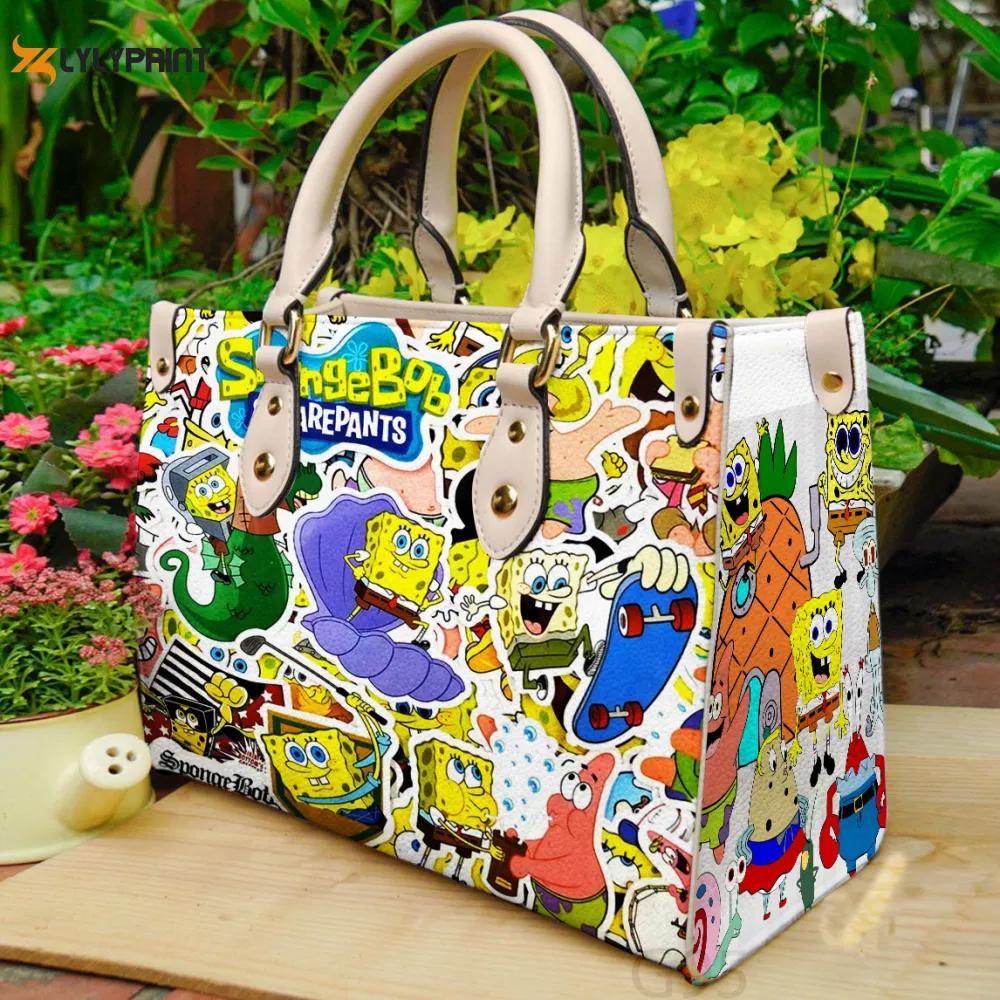 Spongebob squarepants 1 hand bag gift for women’s day: perfect women s day gift – g95 3574 Women Leather Hand Bag