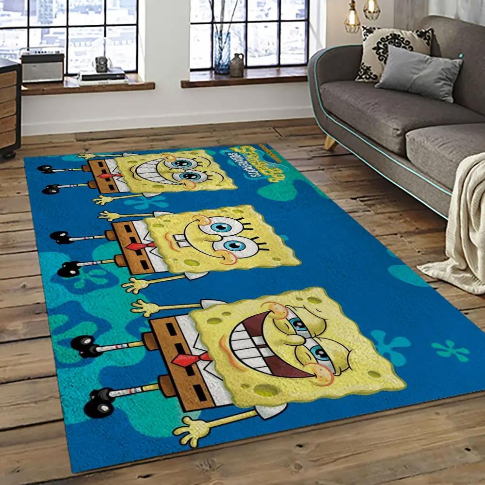 Spongebob squarepants cartoon tv show retangle carpet area rug home decor best gift for family ssp31 Rectangle Rug