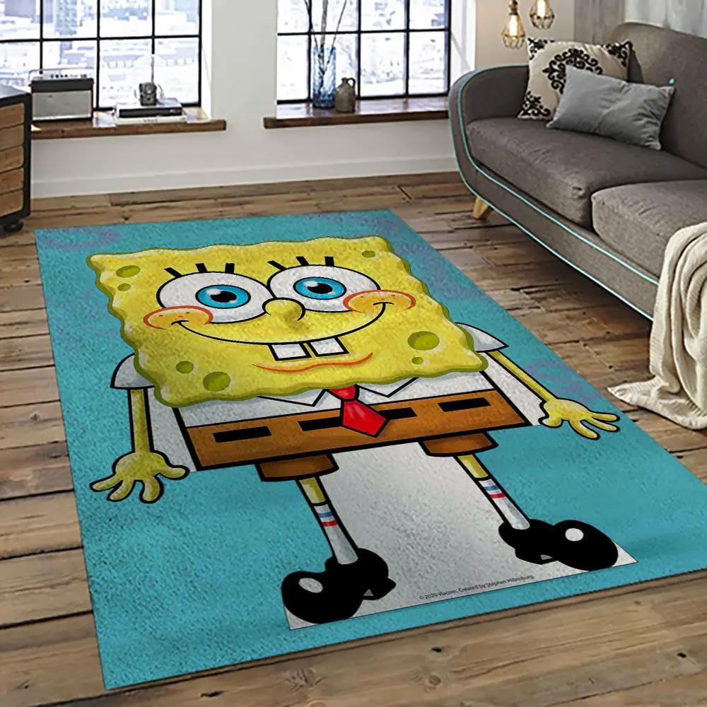 Spongebob squarepants cartoon tv show retangle carpet area rug home decor best gift for family ssp42 Rectangle Rug