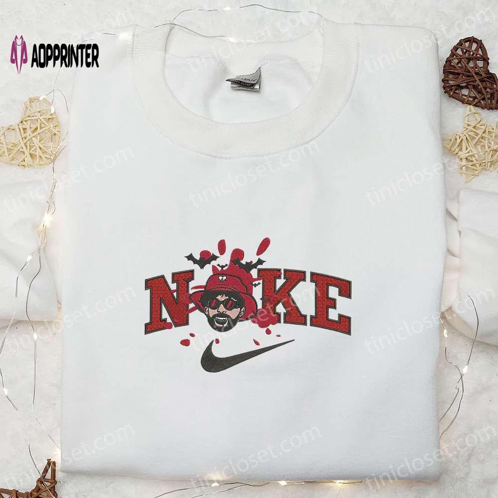 Spook up your style with nike x bad bunny halloween embroidered hoodie and sweatshirt Embroidered Shirt