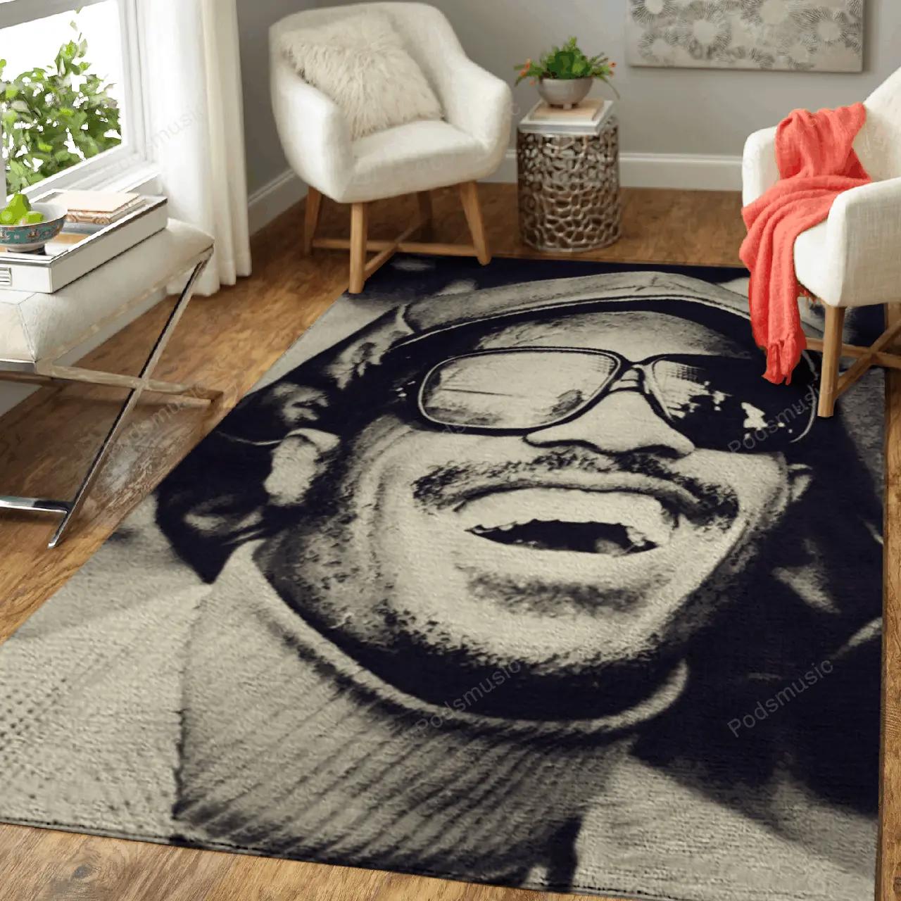 Stevie wonder smile music artist art for fans area rug living room carpet rug regtangle carpet floor decor home decor Rectangle Rug