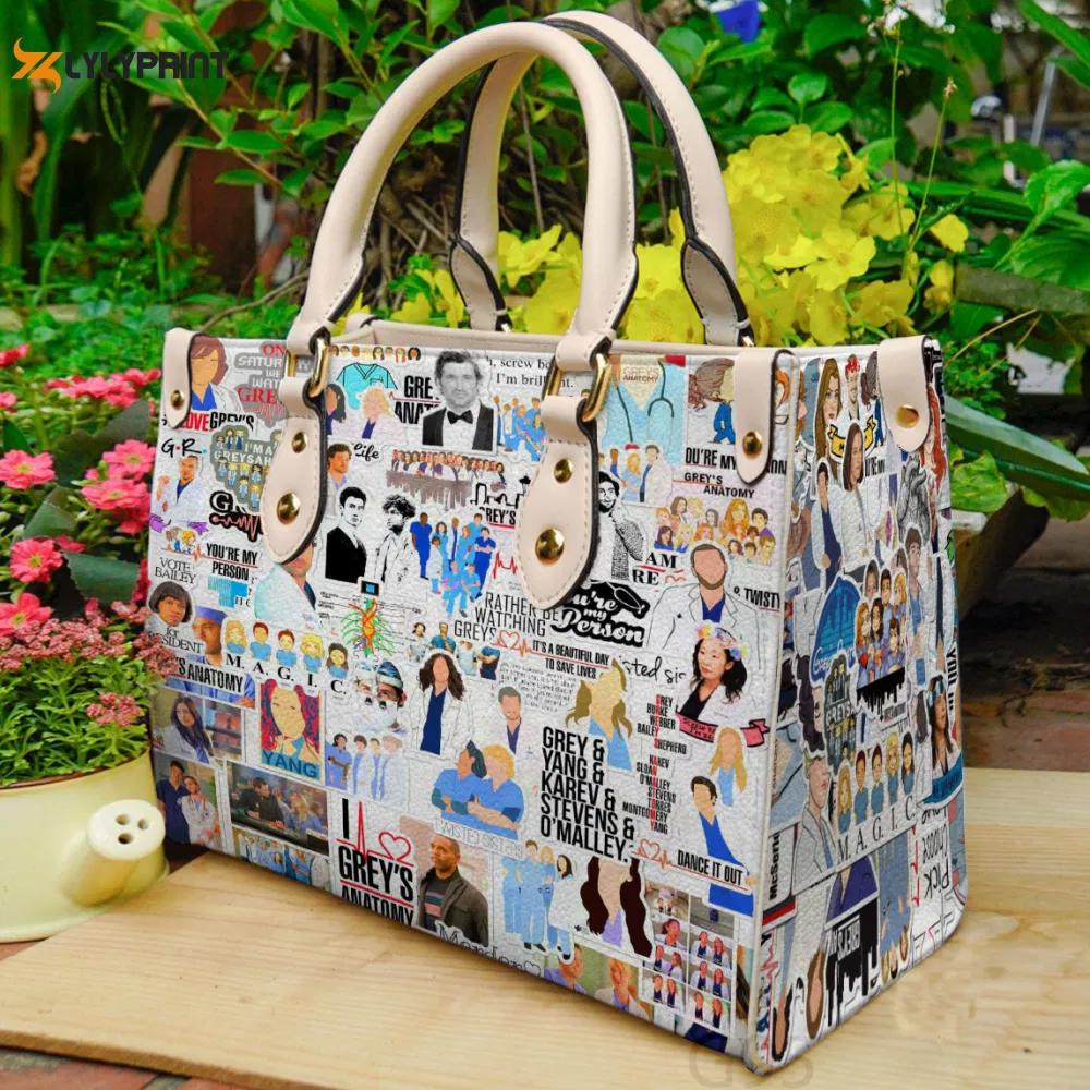 Stylish grey s anatomy leather hand bag gift for women’s day gift for women s day – g95 143 Women Leather Hand Bag