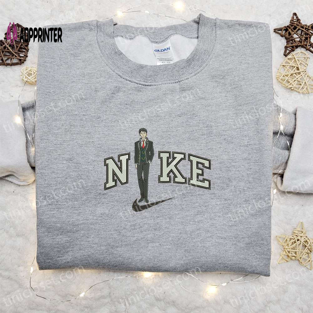 Sueharu maru x nike anime embroidered sweatshirt: best nike inspired hoodie perfect birthday gift Embroidered Shirt
