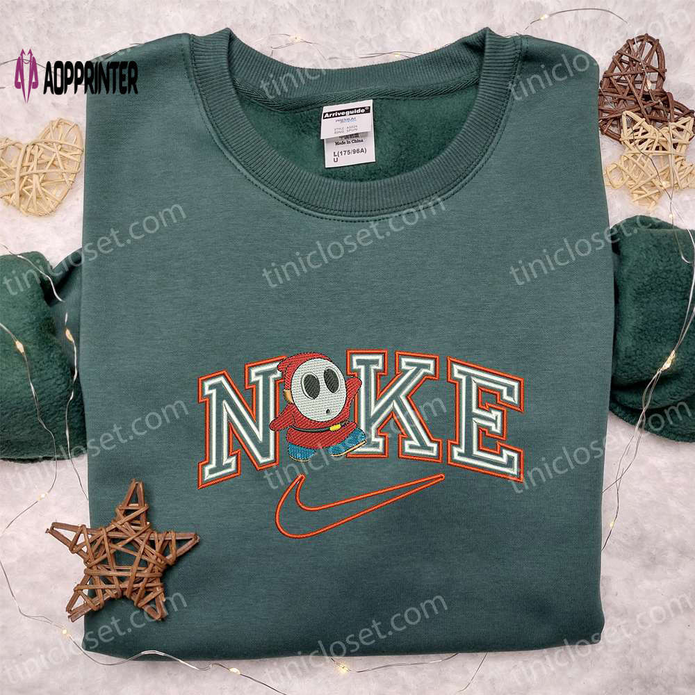 Super mario michael myers x nike embroidered hoodie & shirt: best halloween gift ideas Embroidered Shirt