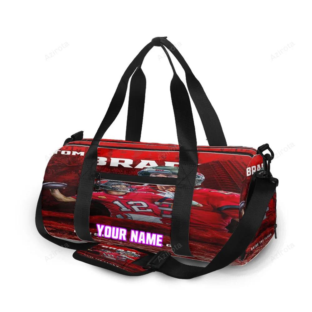 Tampa bay buccaneers tom brady1 personalized name travel bag gym bag 1839 Travel Bag