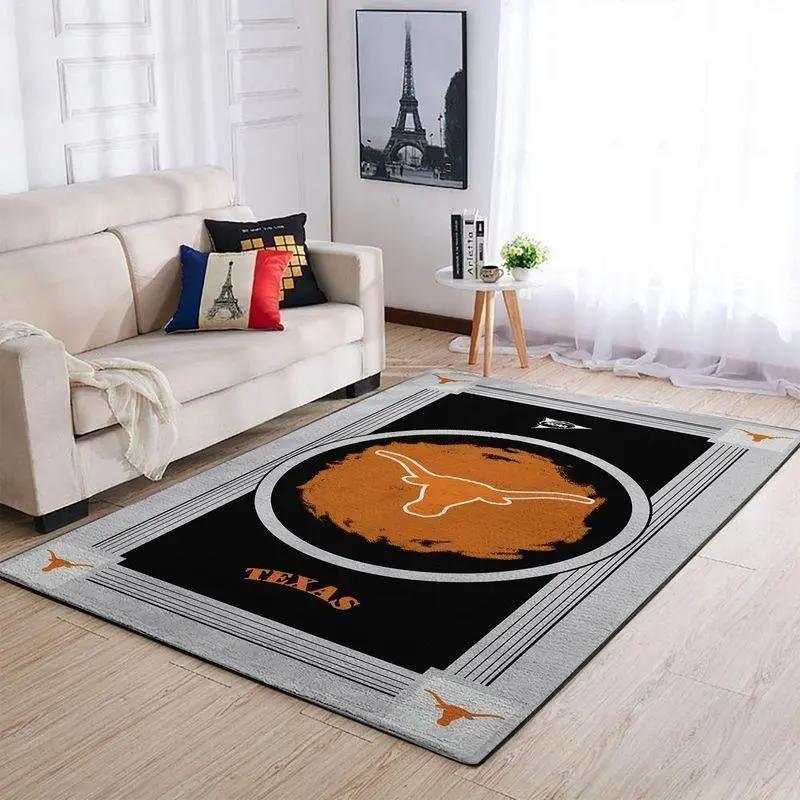Texas longhorns area rugs ncaa living room carpet team logo 20030358 1 Rectangle Rug