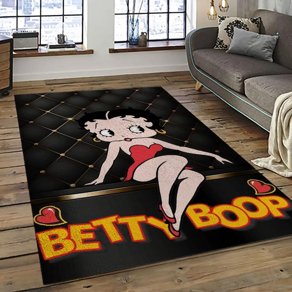 The best of betty boop cartoon character carpet area rug home decor gift best present for friends bobb22 Rectangle Rug