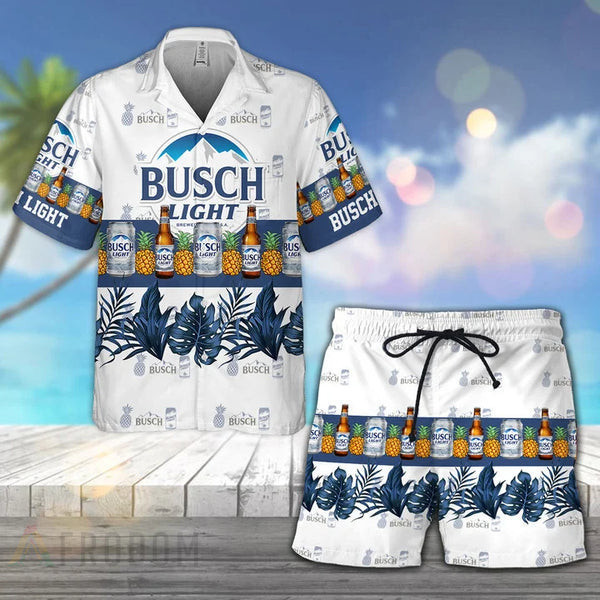 Tropical pineapple busch light hawaiian shirt Hawaii Shirt Shorts & Flip Flops