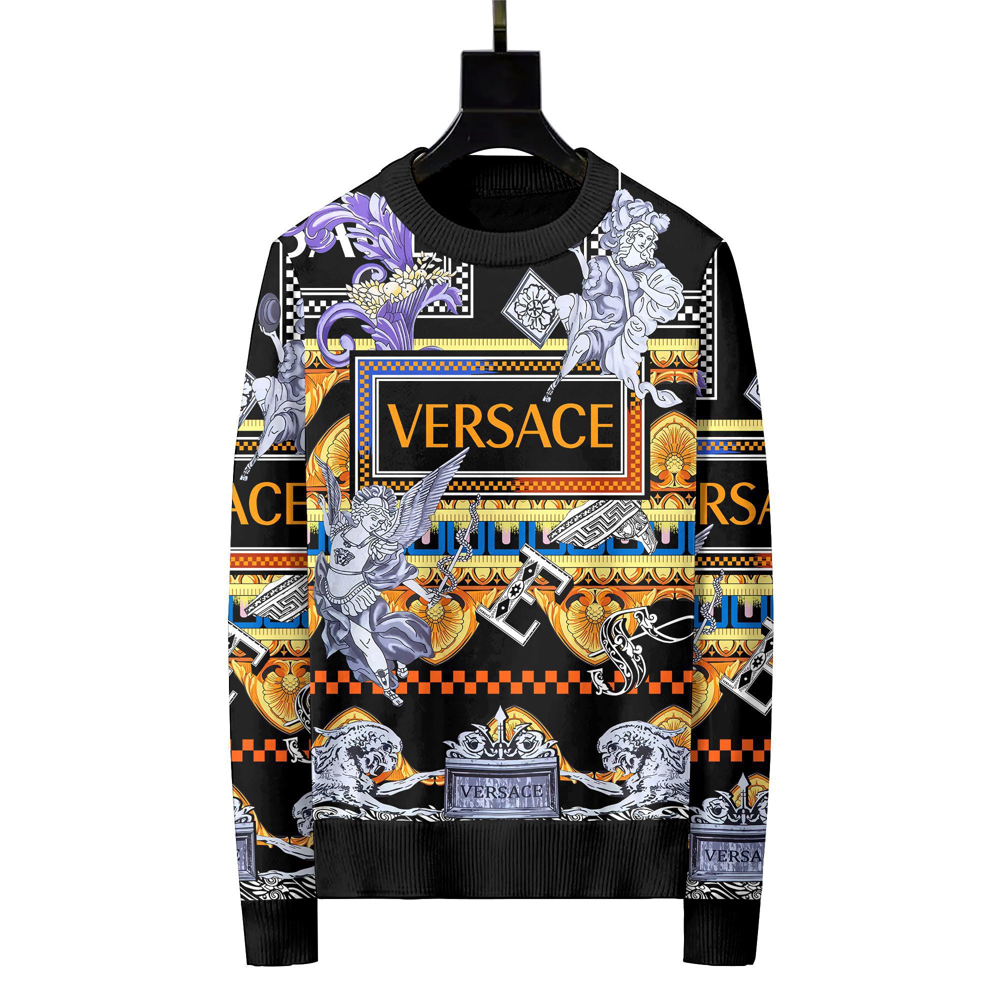 Versace luxury ugly sweater for winter hot 2024  style 475 Christmas Ugly Sweater