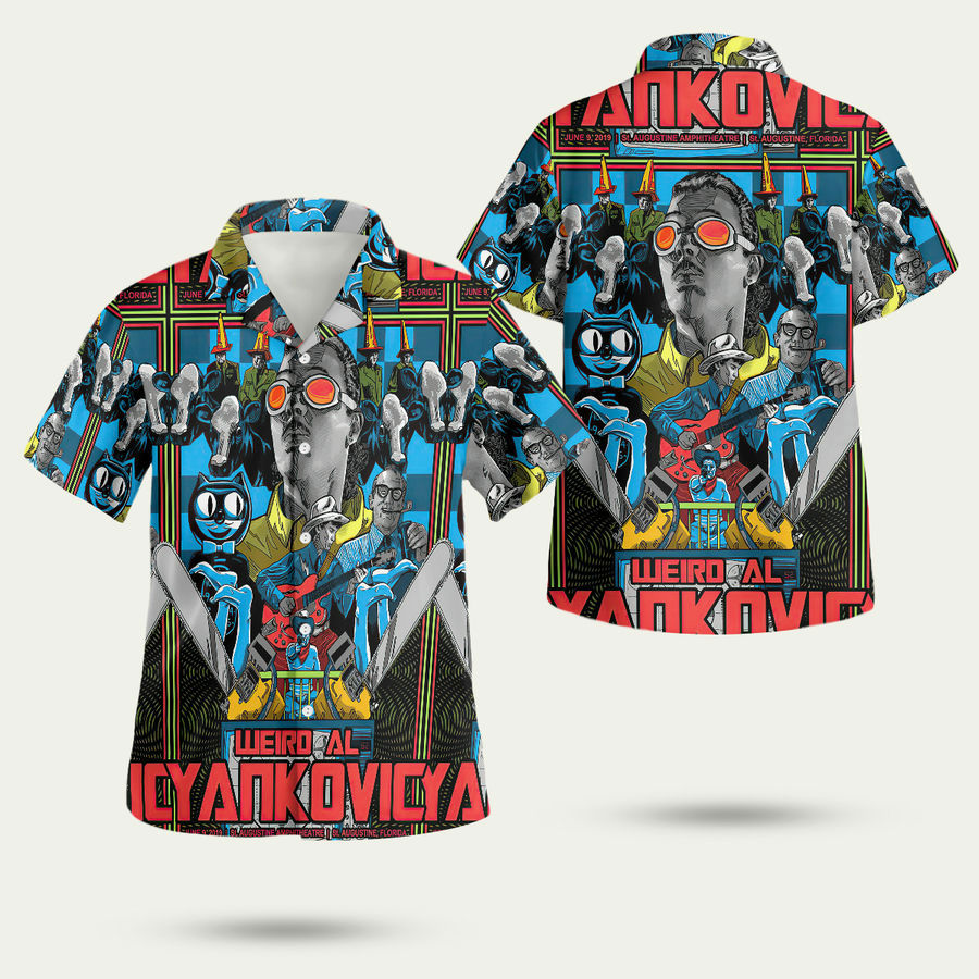 Weird al yankovic hawaiian shirt Hawaii Shirt Shorts & Flip Flops