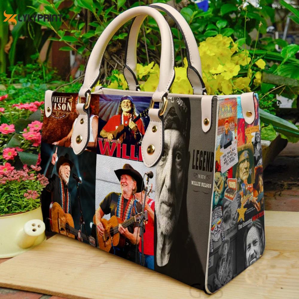 Willie nelson 1 leather bag for women gift 4029 Women Leather Hand Bag