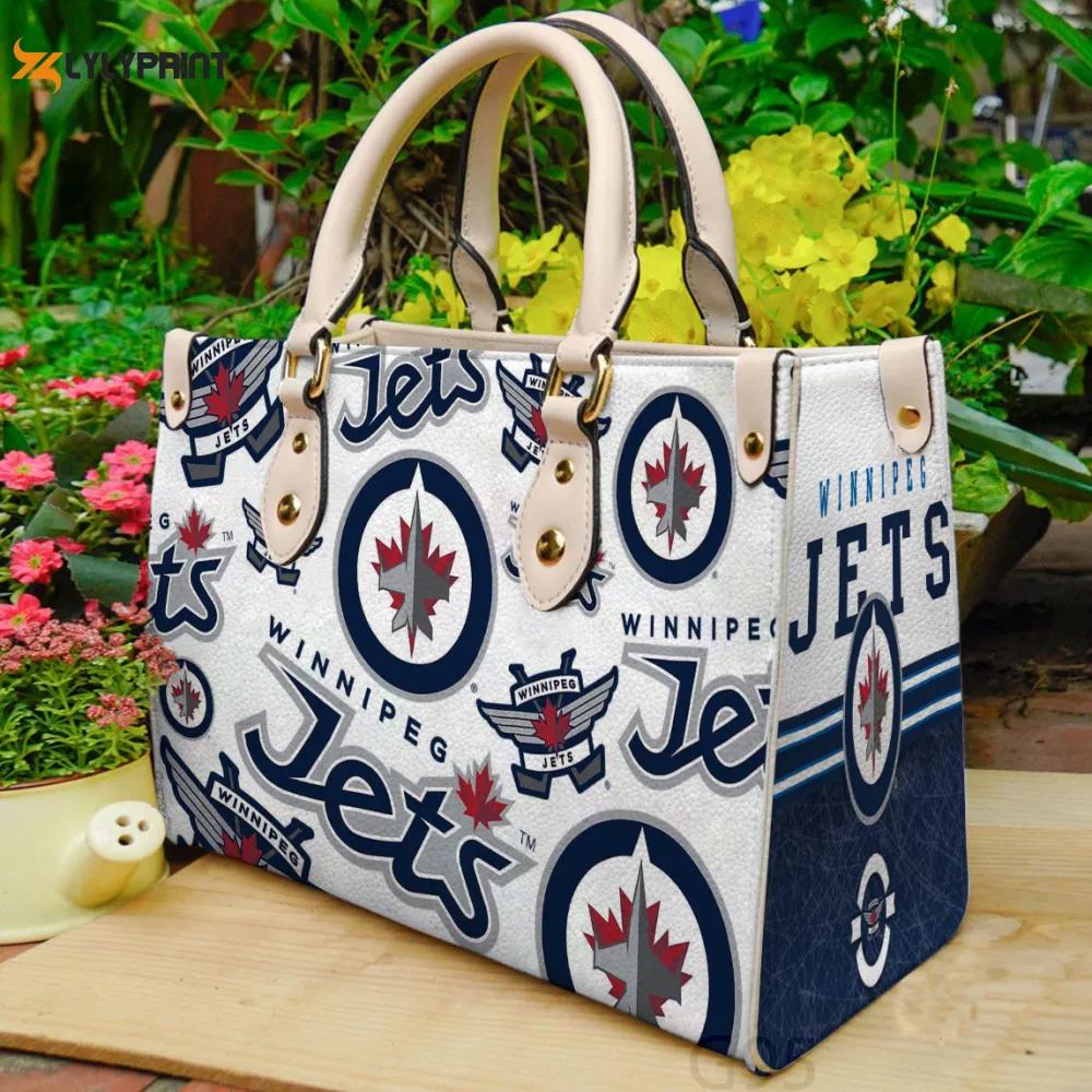 Winnipeg jets leather bag g95 1191 Women Leather Hand Bag