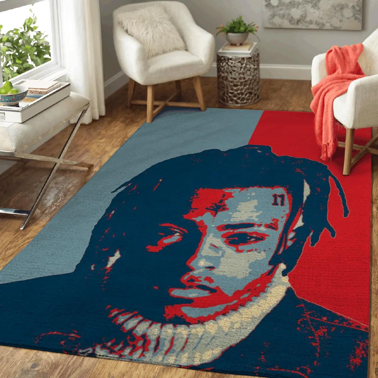 Xxxtentacion american rapper hiphop anniversary pop art area rug rug regtangle carpet floor decor home decor Rectangle Rug
