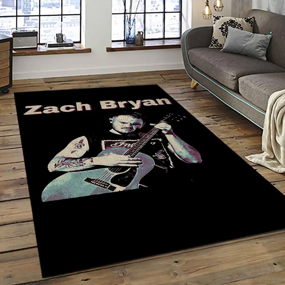 Zach bryan country rock music retangle carpet area rug home decor best gift for fan and friends zb21 Rectangle Rug