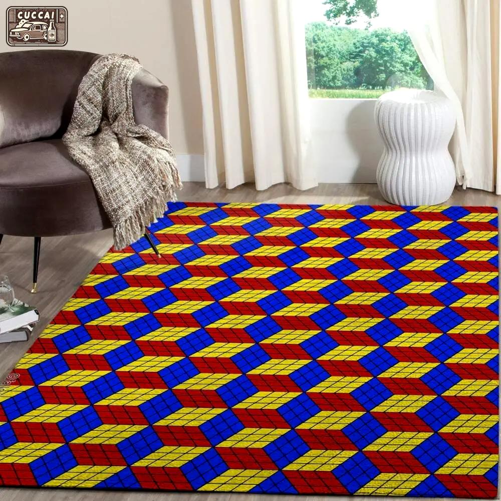 3d area rug rubik ofd 10119 area rug living room carpet rug regtangle carpet floor decor home decor Rectangle Rug
