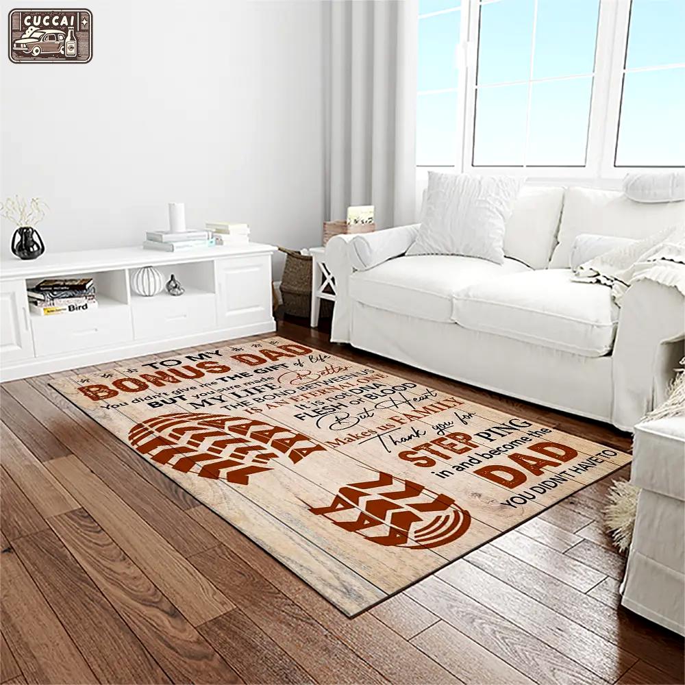 A letter to father, thanks gift to the best dad ever quote area rug meaningful gift for father’s day 03 Rectangle Rug