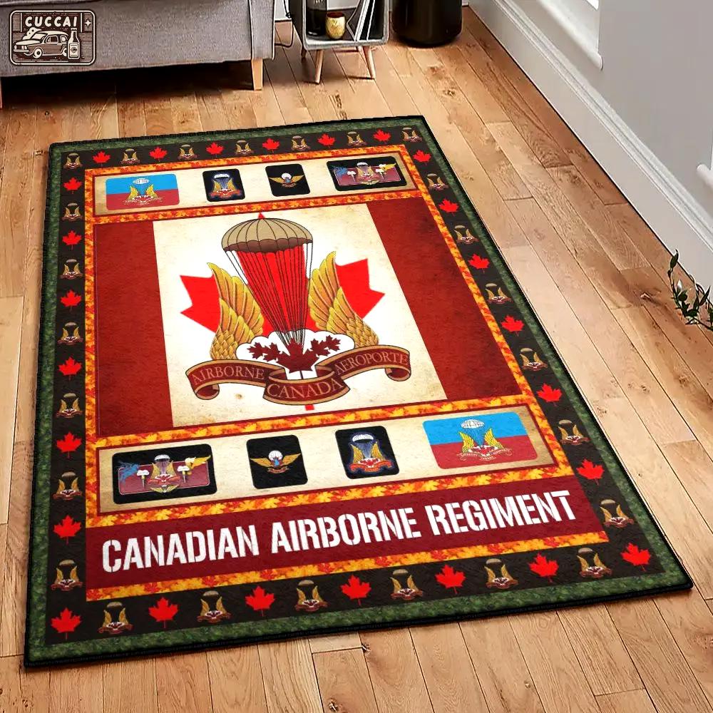 Airborne division modern rugs, canada airborne regiment gs cl rug Rectangle Rug